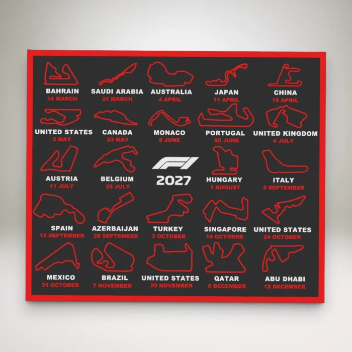 Calendrier F1 2027
